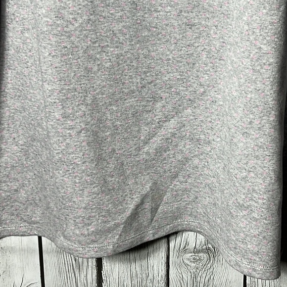 Talbots petite gray snowflake offset neckline sweater size XLP - Picture 9 of 9